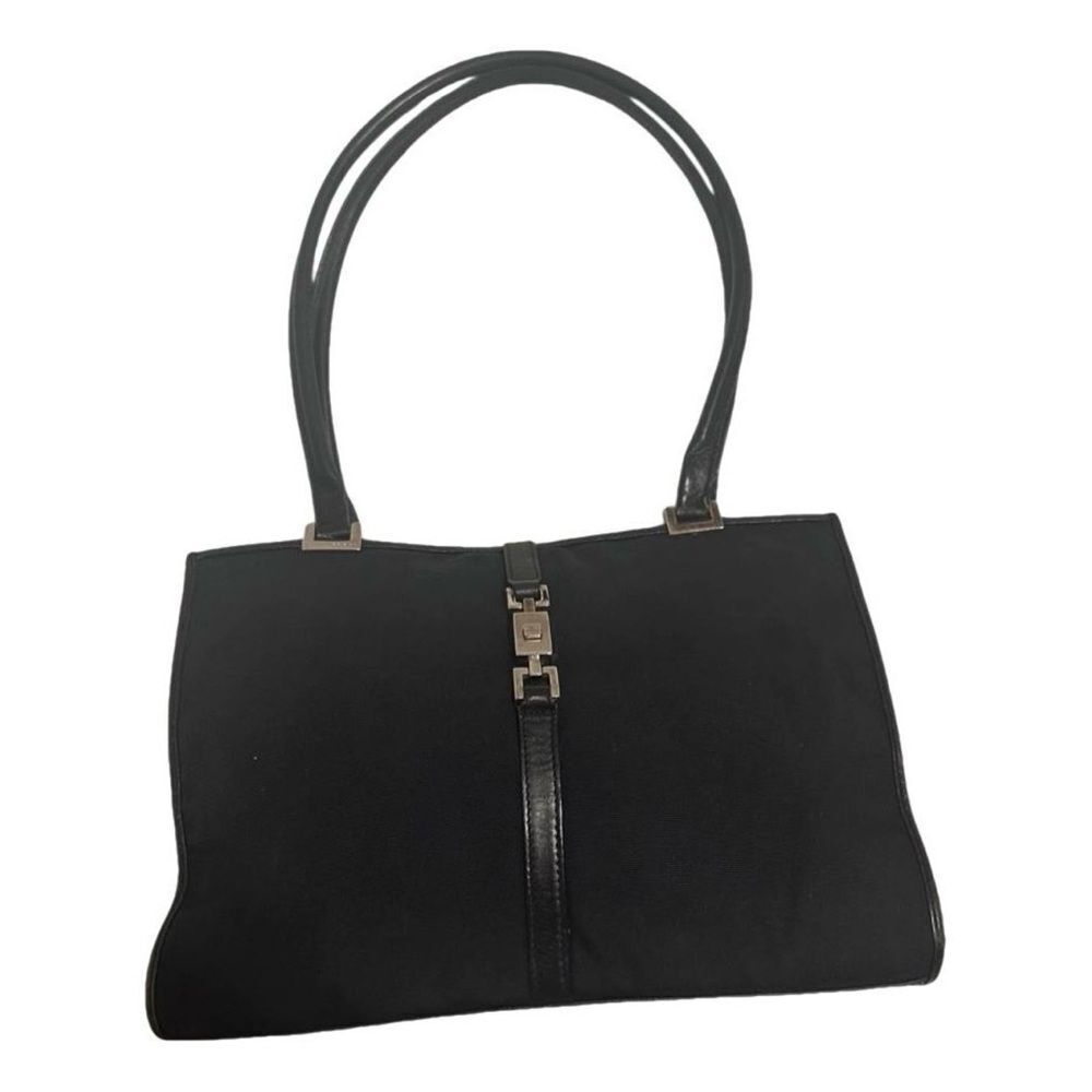 Gucci Black Jackie Shoulder Bag with piston lock